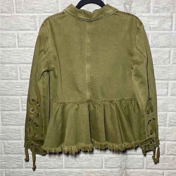 ⭐️NWT MSRP $168 Free People Cotton Denim Jacket Small - Picture 11 of 11